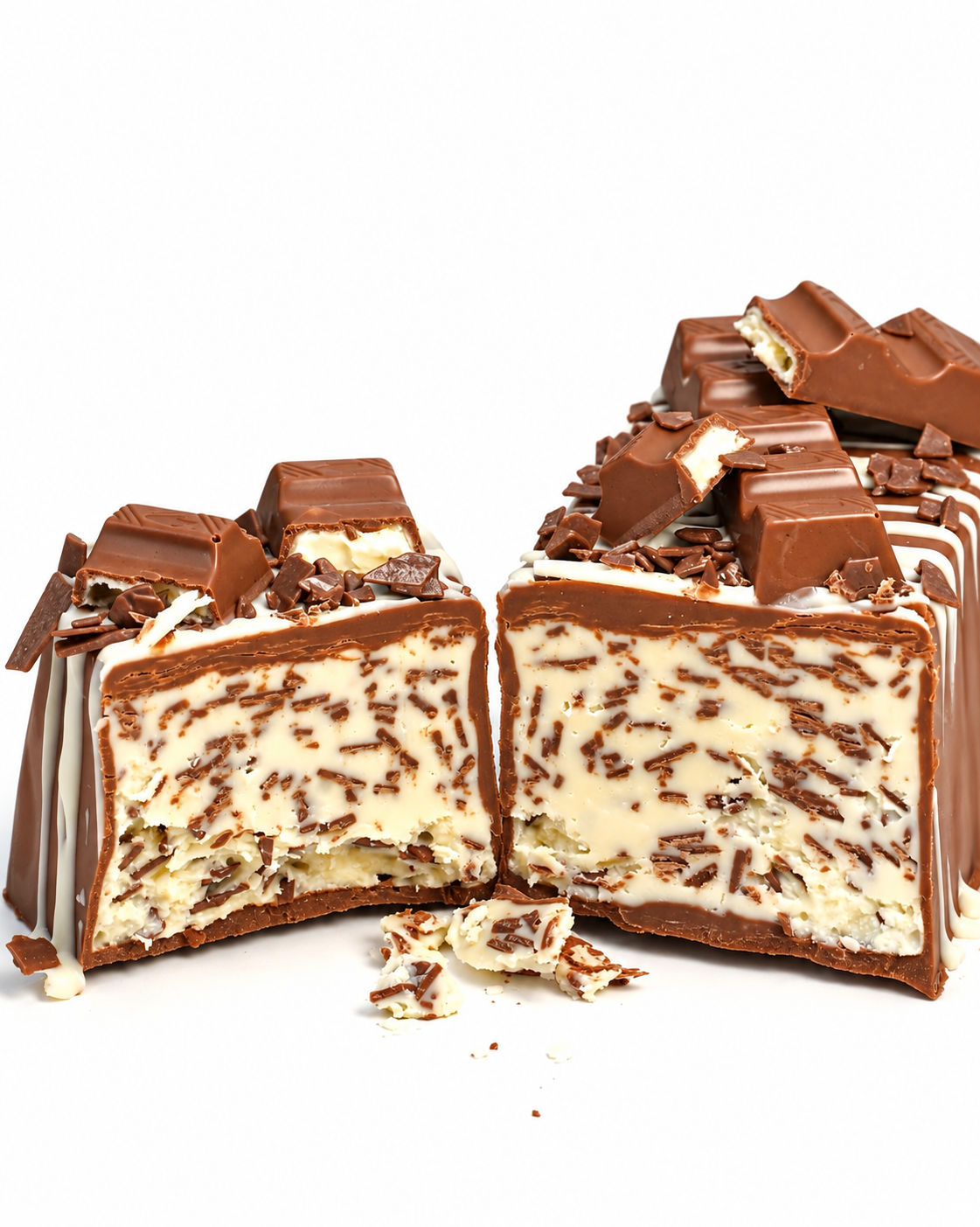 Torrone Artigianale da 400gr con aggiunta di snack kinder ®️