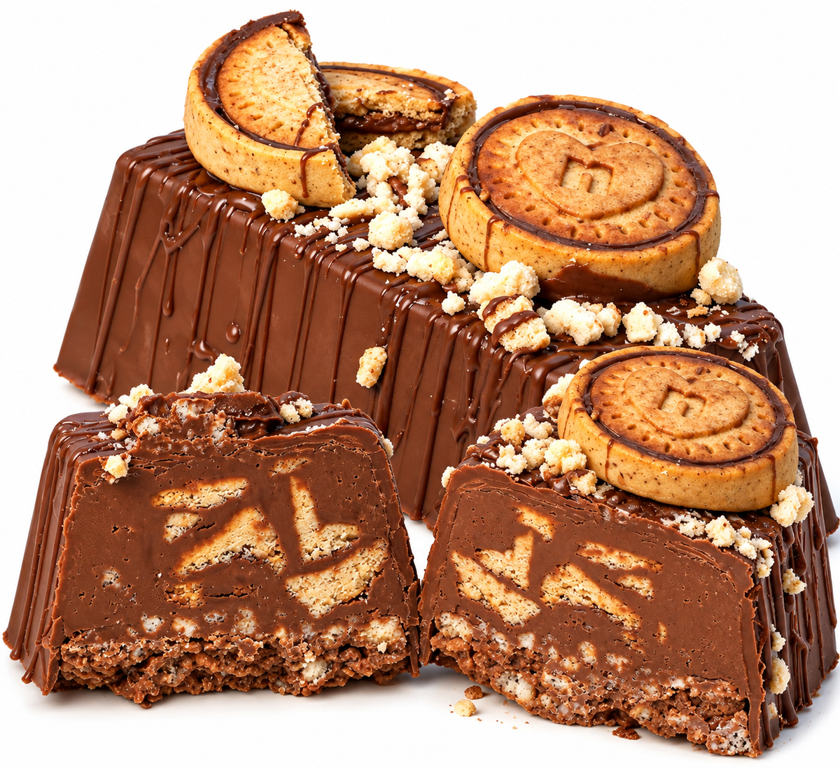 Torrone Artigianale da 400gr con aggiunta di snack Nutella Biscuits®️