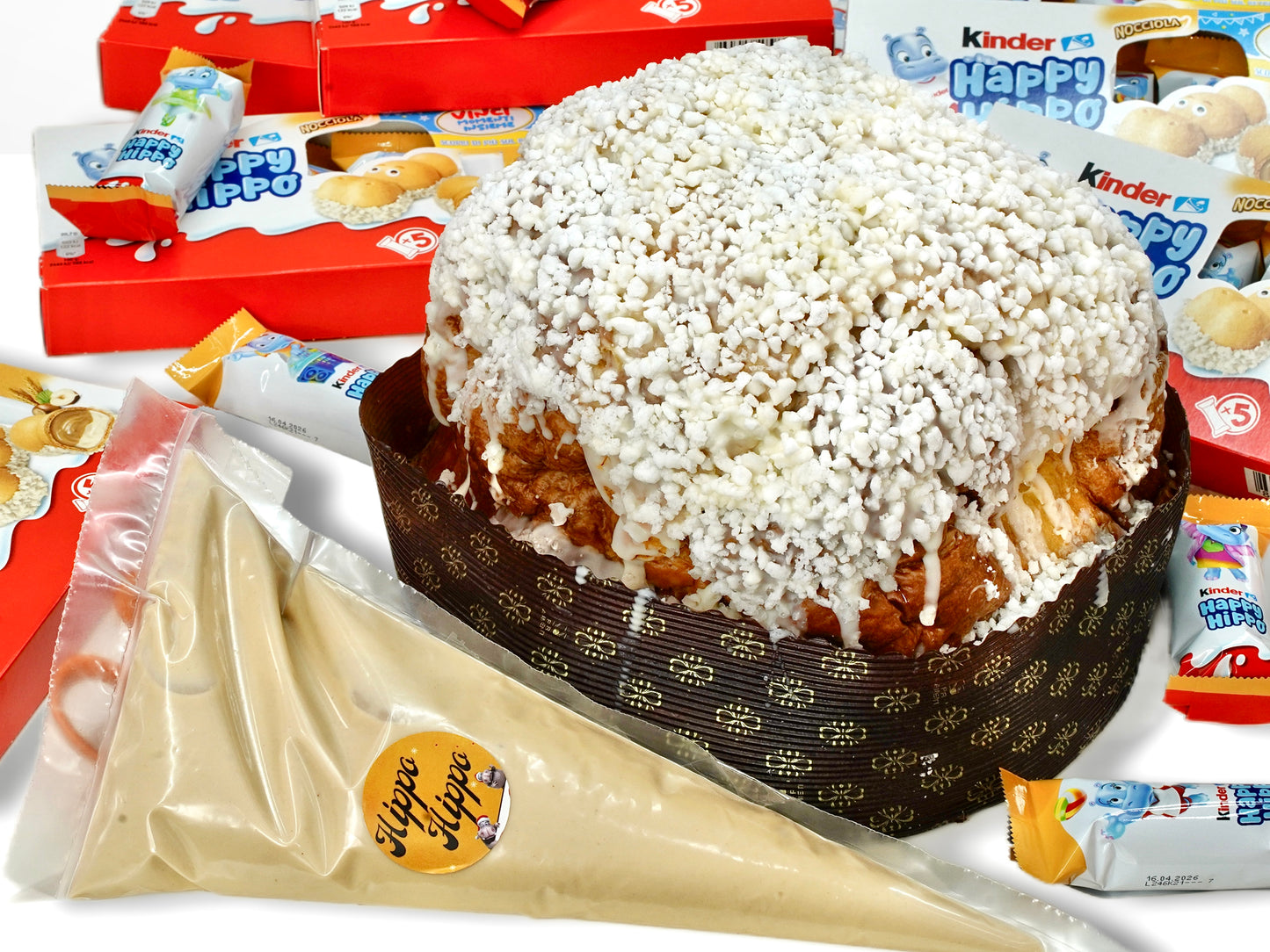 Panettone Hippo + sac a poche da 350gr
