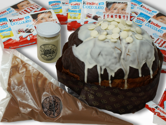 Panettone Kinderone + sac a poche 350gr +1 vasetto di crema extra 150gr